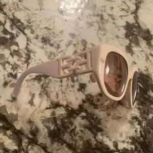 Bally | Accessories | Bally Cream Colored Double B Oversized 